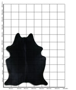 Schwarzes Kuhfell L