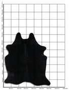 Schwarzes Kuhfell XL